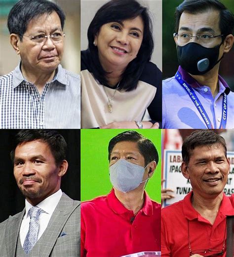 Philippine presidential bets kick off 2022 campaign - BusinessWorld Online