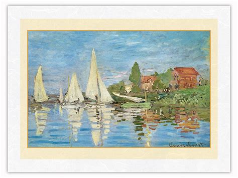 Regattas At Argenteuil France From An Original Color Painting By