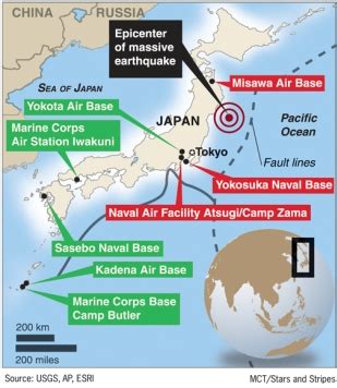 Us Naval Bases In Japan Map - Map