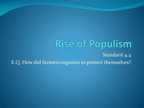 Ppt Rise Of Populism Powerpoint Presentation Free Download Id1952891