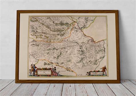 Roxburghshire Old Map of Scotland Jedburgh Ednam Kelso