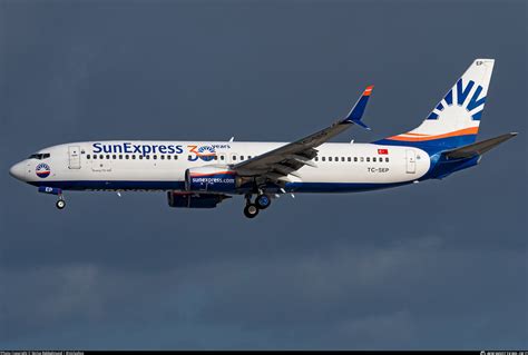 TC SEP SunExpress Boeing 737 8HC WL Photo By Niclas Rebbelmund