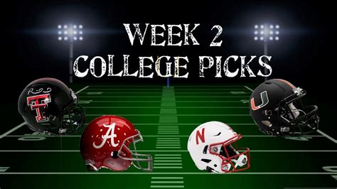 College Football Picks And Predictions Week 2 Best Bets Youtube