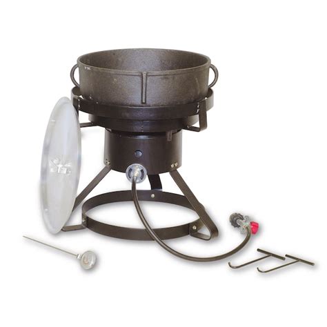 King Kooker 5 Gallon 60000 Btu Jambalaya Cooker 1 Burner Propane Manual Steel Outdoor Burner In