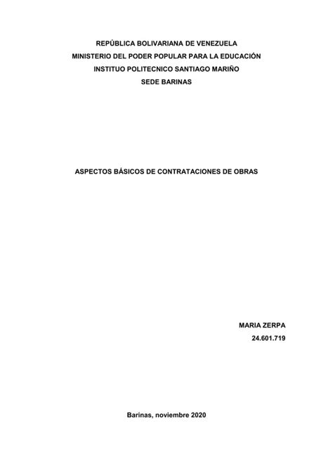 Aspectos Del Contrato De Obra Civil Pdf