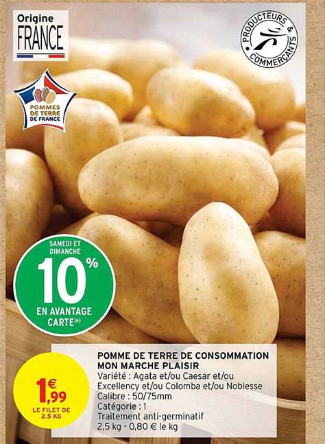 Promo Pomme De Terre De Consommation Mon March Plaisir Chez