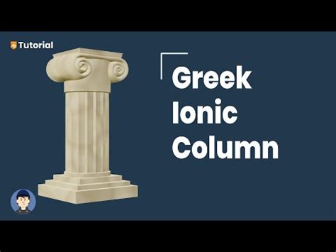 How To Make An Greek Ionic Column In Blender 3 2 3D Modeling YouTube