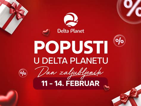 Popusti Od 11 Do 14 Februara Povodom Dana Zaljubljenih Delta