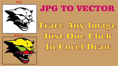 Trace Bitmap To Vector In Corel Draw How Trace An Image In Corel