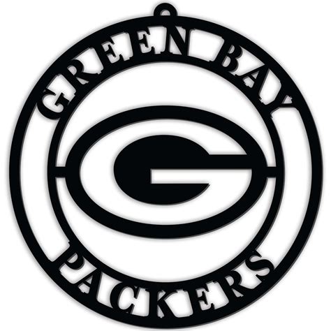 Green Bay Packers Silhouette Logo Cutout Circle – Fan Creations GA