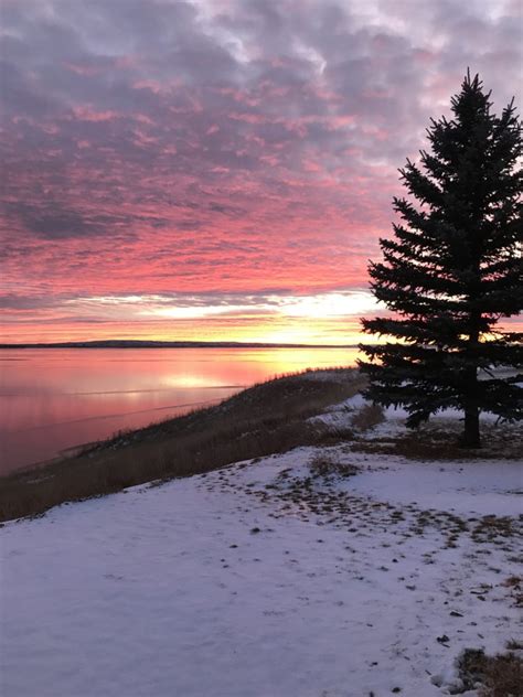 Sunset Lake Sakakawea Skyspy Photos Images Video