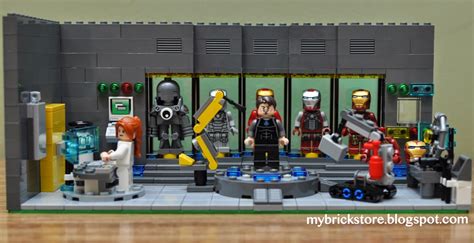 My Brick Store: Lego Iron Man Laboratory, Lego Suit-up Gantry