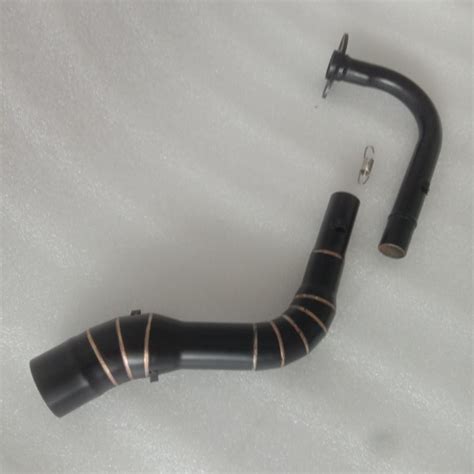 Big Elbow Open Pipe Stainles Black Doff For Mio I 125 Mio Soul Mio