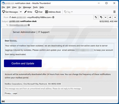 Your Mailbox Is Outdated Email Scam Removal And Recovery Steps Updated