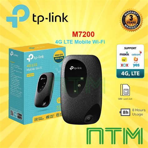 TP LINK M7000 M7200 4G LTE Wireless Portable MiFi Direct SIM CARD WIFI