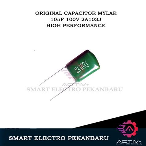 Jual ORIGINAL 10nF 100V KAPASITOR MILAR 2A103J 10 NF 100V KAPASITOR