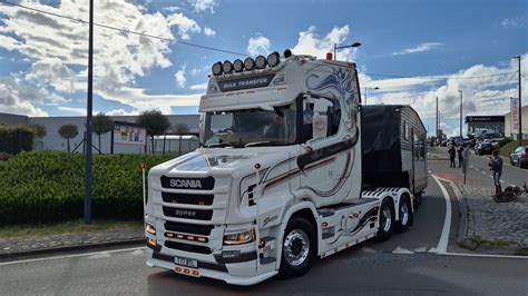 Truckshow Ciney 2024 Departure Beautiful Showtrucks V8 Open Pipes