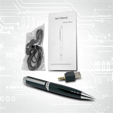 Digital Voice Activated Recorder Pen 16gb Rechargeable Audio Etsy