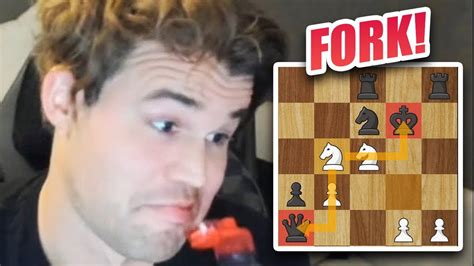 KING QUEEN ROOK FORK Magnus Carlsen Vs Alireza Firouzja Chess Chest