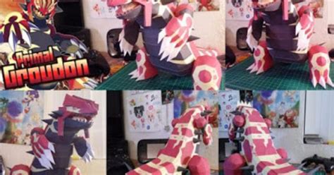 18 Groudon Papercraft LainaBradlee