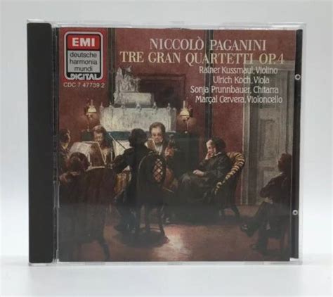 Paganini Tre Gran Quartetti Op 4 For Violin Viola Cello Guitar