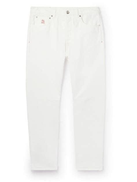 Brunello Cucinelli Straight Leg Jeans White Brunello Cucinelli