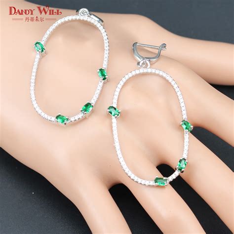 Luxury Style Large Circle Earrings Jewelry For Women Wedding Party