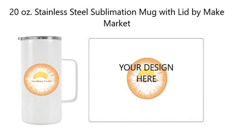 Michaels 20 Oz Stainless Steel Sublimation Mug By Make Market Template