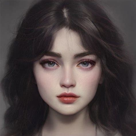 Female Character Design Digital Portrait Digital Art Girl Face