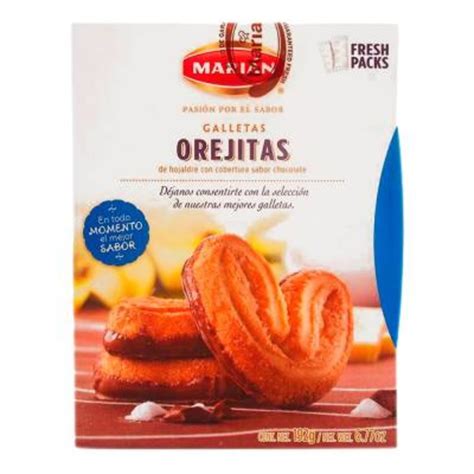 Galletas Marián Orejitas Con Cobertura De Chocolate 192 G Walmart