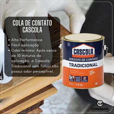 Cascola Cola De Contato Tradicional Sem Toluol Chromata Tintas