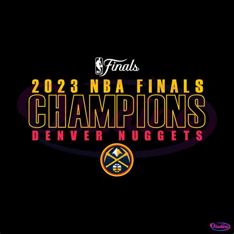 Denver Nuggets 2023 NBA Finals Champions SVG Design File