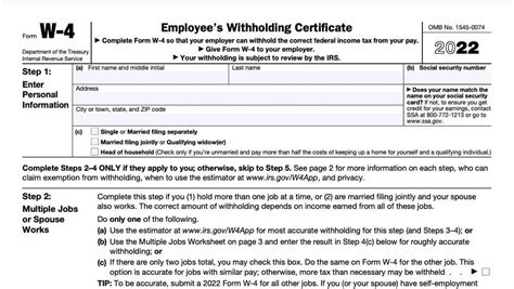 How To Fill Out A W 4 Form In 2022