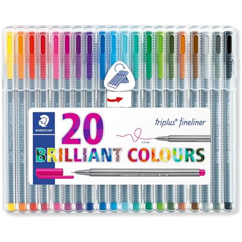 Staedtler Triplus Fineliner Assorted 20 Pack BIG W