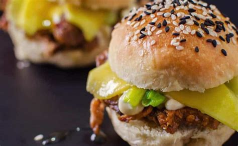 Miso and Mango Lamb Sliders with {Almost} No Knead Slider Buns | The Flavor Bender