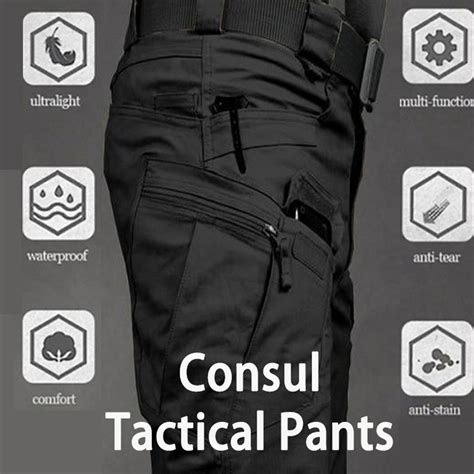 Calça Tática Militar Masculina Multi Bolsos À Prova D água Absorção De