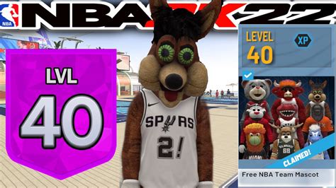 I Finally Hit Level In Season Unlocked Nba Mascots On Nba K