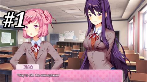 Doki Doki Literature Club Android Gameplay Part 1 No Commentary Youtube