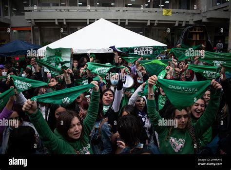 Movimientos Feministas Pro Elecci N Se Manifiestan En Las Afueras De La