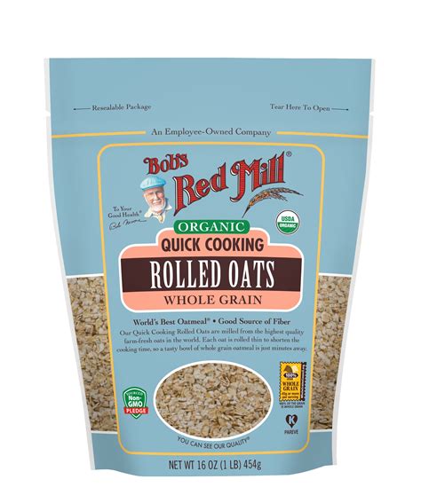 Bob S Red Mill Organic Quick Cooking Rolled Oats Ounce Walmart