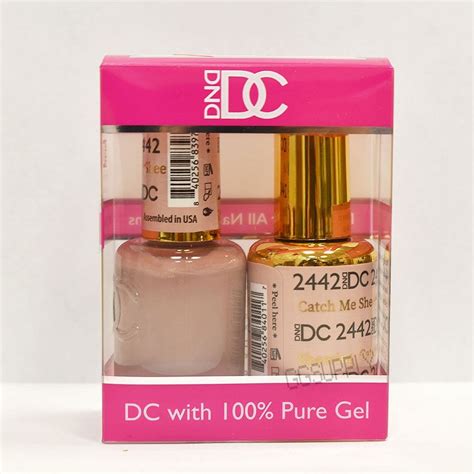 DND DC Duo Soak Off Gel Matching Nail Polish 2442 Catch Me Sheering