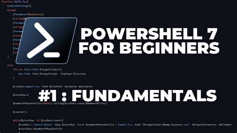 Powershell Tutorials For Beginners Fundamentals Youtube