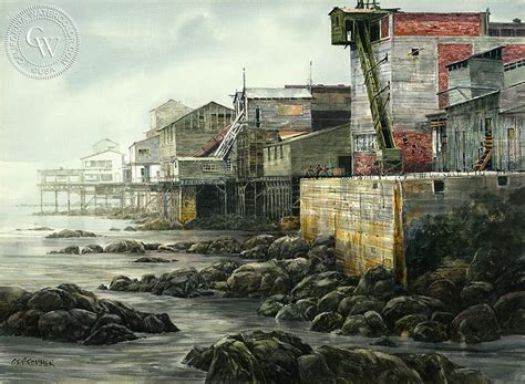 Cannery Row An Original Watercolor Painting By Gerald Brommer California Watercolor