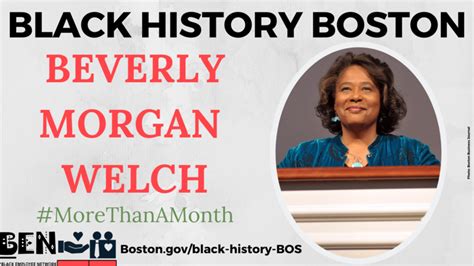 Black History Boston Beverly Morgan Welch