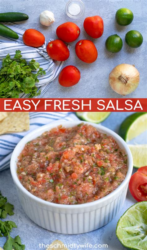 Homemade Salsa With Fresh Tomatoes Artofit