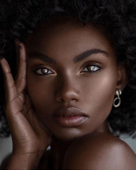 Ebony Portrait Visage Face Beauty Makeup Photography Beautiful Dark Skin Dark Skin Beauty