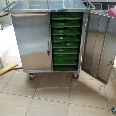 Food Warmer Trolley Trolley Pemanas Makanan Food Trolley Locker