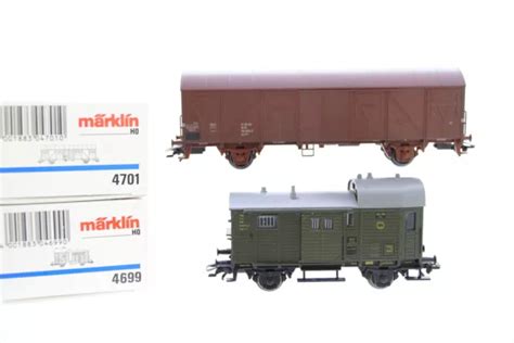 H0 MÄRKLIN 4699 4701 DR Begleitwagen gedeckter Güterwagen AC Konvolut