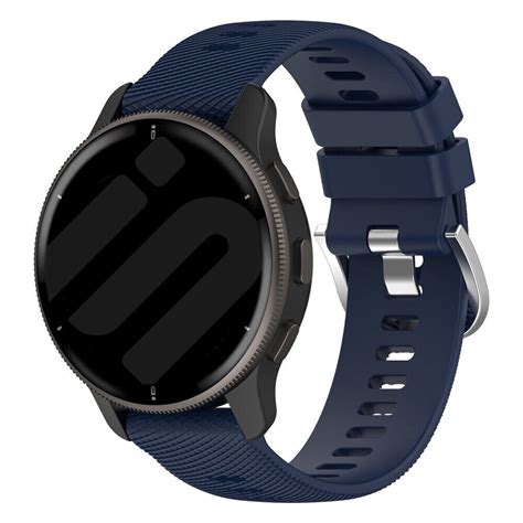 Garmin Vivoactive 3 Silikon Armband Dunkelblau Smartwatcharmbaender De