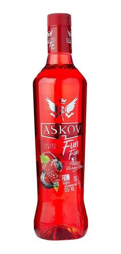 Vodka Frutas Vermelhas Askov 900ml MercadoLivre